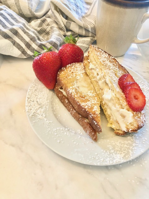 Air Fryer French Toast with Garnish