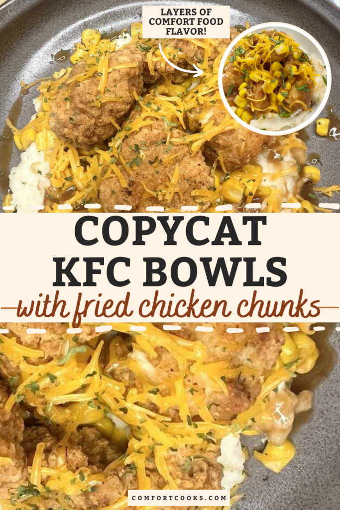 kfc bowls pin with text overlay